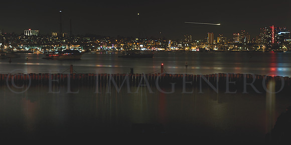 San Diego Bay at Night