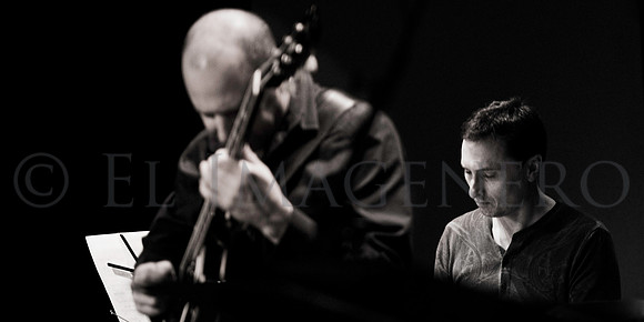 Joe Bagg with Russ Spiegel, at Alva's Music
