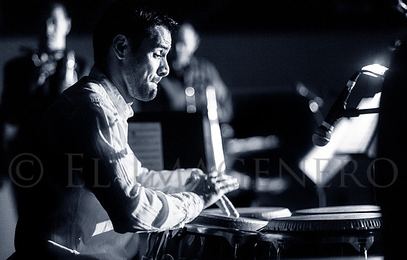 Christian Moraga, with the Aguabella Band